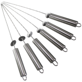 Lincoln Stainless steel BBQ Sliding Skewers 40cm (Pack of 6)
