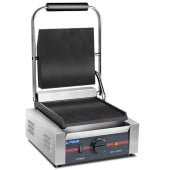 Hurricane Commercial Panini Contact Grill Single Flat/Flat 29cm 1.8kW