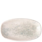 Pioli Smoky Matte Blue Oval Deep Plate 20cm/7.5" (Pack of 6)