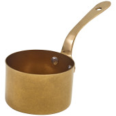GenWare Gold Vintage Steel Mini Sauce Pan 7.8 x 4.5cm (Pack of 6)