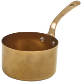 GenWare Gold Vintage Steel Mini Sauce Pan 9 x 5.25cm (Pack of 6)