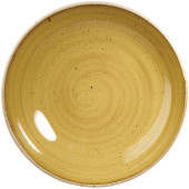 Churchill Stonecast Mustard Yellow Coupe Plate 16.5cm/6.44" (Pack of 12)
