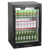 Sterling Pro SP1LO-OUT-BK Hinged Single Low Black Outdoor Bot Cooler 134L