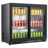 Sterling Pro SP2HC-BS Sliding Double Door Bottle Cooler 228L