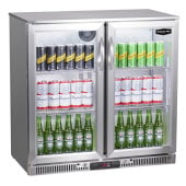 Sterling Pro SP2LO-OUT-STS Hinged Double Low S/S Outdoor Bot Cooler 225L