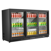 Sterling Pro SP3HC-BS Sliding Triple Door Bottle Cooler 338L