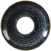 Churchill Studio Prints Homespun Charcoal Black Saucer 15.6cm/6.13" (Pack of 12)