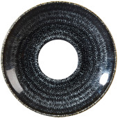 Churchill Studio Prints Homespun Charcoal Black Saucer 11.8cm/4.63" (Pack of 12)