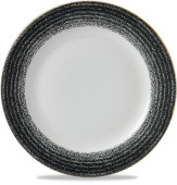 Studio Prints Homespun Charcoal Black Coupe Plate 26cm