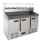 Polar Refrigerated Pizza and Salad Prep Counter 368 Litre