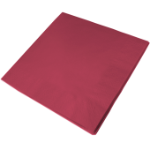Dinner Napkins 40cm 3ply Burgundy (Pack of 1000)