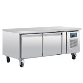 Polar U-Series Low Height Chef Base Commercial Fridge Two Door 172 Litre