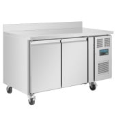 Polar U-Series 2 Door Commercial Counter Freezer with Upstand 282 Litre