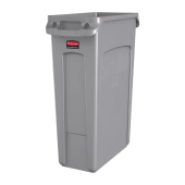 Rubbermaid Slim Jim Bin Waste Container Venting Channels 87 Litre Grey