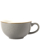 Churchill Stonecast Peppercorn Grey Cappuccino Cup 10oz (Pack of 12)