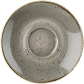 Churchill Stonecast Peppercorn Grey Cappuccino Saucer 15.6cm/6.13" (Pack of 12)