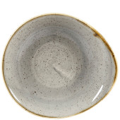 Stonecast Grey Round dish medium  18.5 x 16.8cm