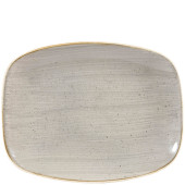 Churchill SPGSOBL31 Stonecast Grey Chefs Oblong Plate 10.3"X8"