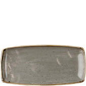 Churchill Stonecast Peppercorn Grey Oblong Plate 15 x 29.5cm/5.88 x 11.56" (Pack of 12)