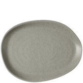 Churchill Stonecast Peppercorn Grey Organic Platter 26 x 20cm/10.25 x 7.8" (Pack of 6)