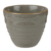 Churchill Stonecast Peppercorn Grey Ripple Chip Mug 9.5cm/3.69" 280ml/9.85oz - Front