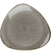 Churchill Stonecast Peppercorn Grey Lotus Plate 22.9cm/9" (Pack of 12)