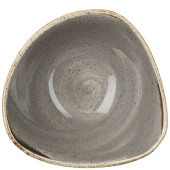 Churchill SPGSTRB61 Stonecast Grey Triangle Bowl 15.3cm 26cl