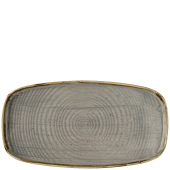 Churchill Stonecast Peppercorn Grey Oblong Chefs Plates 35 x 18.5cm/13.75 x 7.25" (Pack of 6)