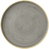 Churchill Stonecast Peppercorn Grey Walled Plate 26cm/10.19" (Pack of 6)
