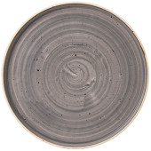 Churchill Stonecast Peppercorn Grey Walled Plate 11 Ich (Pack of 6)