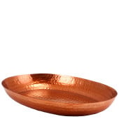 GenWare Copper Hammered Aluminium Oval Platter 43.5x32.5cm/17x13"