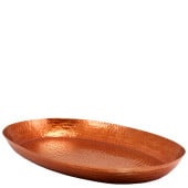 GenWare Copper Hammered Aluminium Oval Platter 56x39cm/22x15"