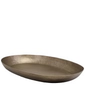 GenWare Vintage Hammered Aluminium Oval Platter 56x39cm/22x15"