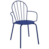 Bolero Adeline Arm Chairs Dark Navy (Pack of 4)