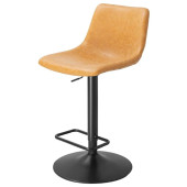 Bolero Diego Adjustable Bar Chairs Vintage Camel (Pack of 2)