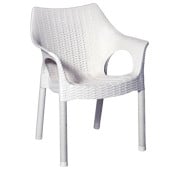 Bolero Elements Polypropylene Armchairs Snow (Pack of 4)