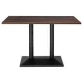 Bolero Indoor Dining Table Dark Wood 1200mm