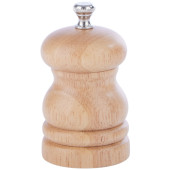 Natural Rubber Wood Pepper Mill 3"