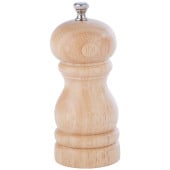 Natural Rubber Wood Pepper Mill 4.5"