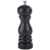 Brown Rubber Wood Salt Mill 6"