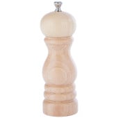 Natural Rubber Wood Salt Mill 6"