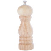 Natural Rubber Wood Pepper Mill 6"