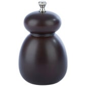 Brown Rubber Wood Salt Mill 5"