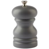 Grey Rubber Wood Pepper Mill 3"