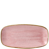 Churchill Stonecast Petal Pink Chefs Oblong Plate 13.875x7.375 Ich (Pack of 6)