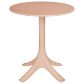 Bolero Mila Round Café Table Nude Pink 600mm