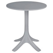 Bolero Lorenzo Round Café Table Medium Grey 600mm 