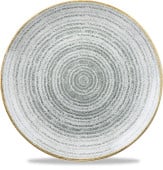 Studio Prints Homespun Stone Grey Coupe Plate 26cm