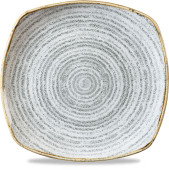 Studio Prints Homespun Stone Grey Square Plate 25.2cm