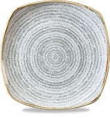 Studio Prints Homespun Stone Grey Square Plate 21.5cm
